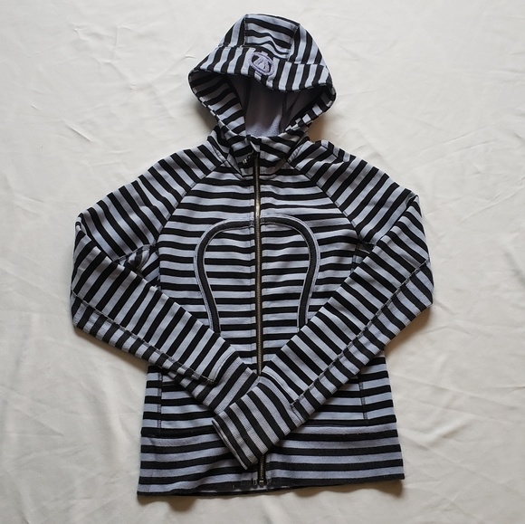 lululemon athletica Tops - Lululemon scuba hoodie lavander black 6 namaste om